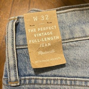 NWT Madewell The Perfect Vintage Full-Length Jean